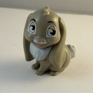 Disney Sofia The First Clover Bunny 2.5” Tall Grey White Rabbit Figure Plastic